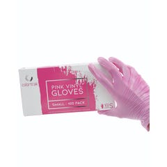 Betty Dain Colortrak Vinyl Gloves Powder Free Pink